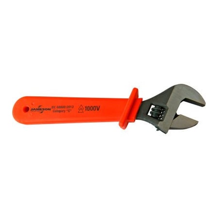 Jameson Jameson Tools 1000V Insulated Adjustable Wrench, 8in JT-WA-03000